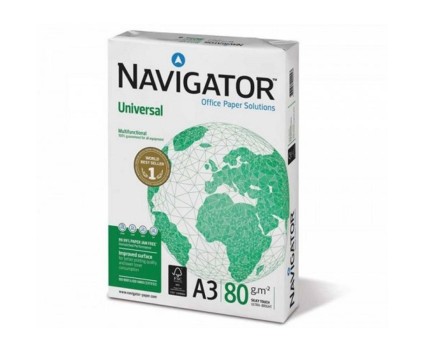 Ream of paper Navigator A3 80gr ~ 500 Sheets
