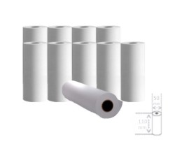 30 Thermal Paper Rolls 110x50x11mm