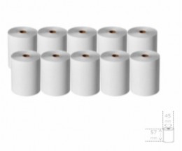 10 Thermal Paper Rolls 57x45x11mm