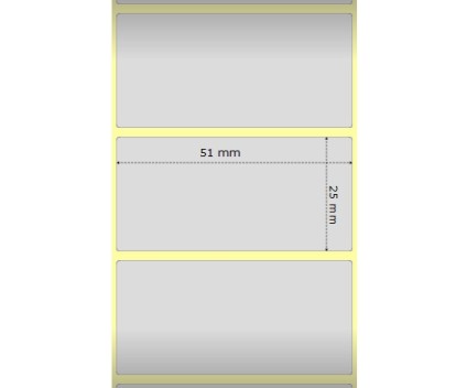 2 Original Labels, Zebra 3006690 50.8mm x 25.4mm ~ 2.500 / Roll