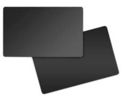500 Original Zebra PVC Cards 800050-158 Matte Black