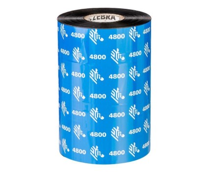 12 Thermal Transfer Ribbons Original, Zebra 04800BK11045 110mm x 450mm