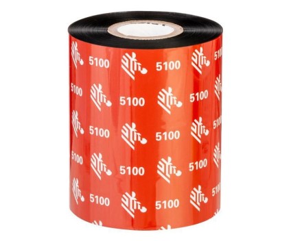 6 Thermal Transfer Ribbons Original, Zebra 05100BK08345 83mm x 450m