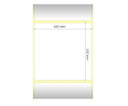 12 Compatible Labels, Zebra 880191-101D 102mm x 102mm