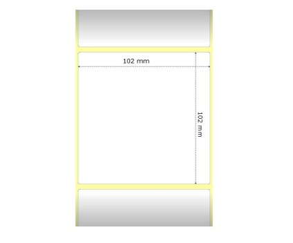 12 Compatible Labels, Zebra 880191-101D 102mm x 102mm