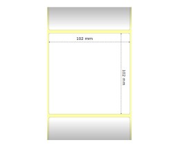 4 Compatible Labels, Zebra 880746-101 102mm x 102mm ~ 1.432 / Roll
