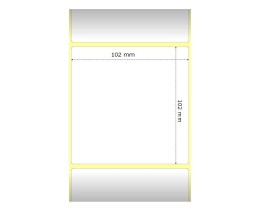 12 Compatible Labels, Zebra 800264-405 102mm x 102mm ~ 700 / Roll