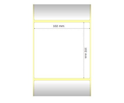 12 Compatible Labels, Zebra 800264-405 102mm x 102mm ~ 700 / Roll