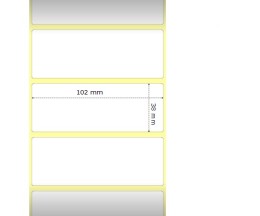 12 Compatible Labels, Zebra 800264-155 102mm x 38mm ~ 1.790 / Roll