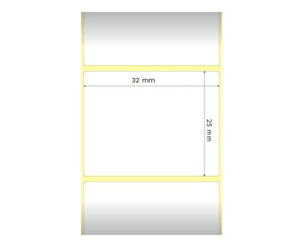 Compatible Labels, Zebra 800261-105 32mm x 25mm ~ 2.580 / Roll