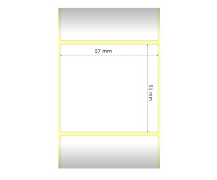 Compatible Labels, Zebra 800262-205 57mm x 51mm ~ 1.370 / Roll
