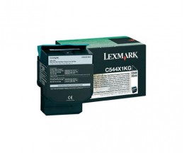 Original Toner Lexmark C544X1KG Black ~ 6.000 Pages