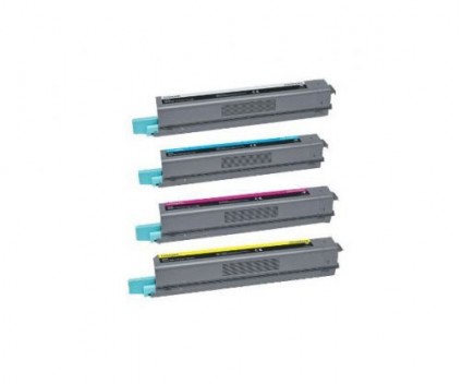 4 Compatible Toners, Lexmark C925H Black + Color ~ 8.500 / 7.500 Pages