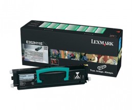 Original Toner Lexmark E352H11E Black ~ 9.000 Pages