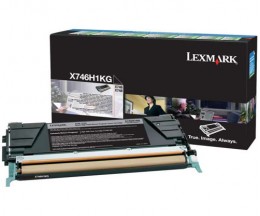 Original Toner Lexmark X746H1KG Black ~ 12.000 Pages