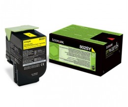 Original Toner Lexmark 802SY Yellow ~ 2.000 Pages