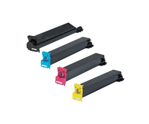 4 Compatible Toners, Konica Minolta 893870X Black + Color ~ 20.000 / 12.000 Pages