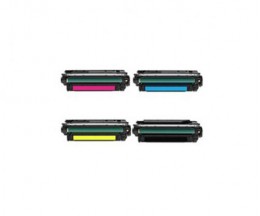 4 Compatible Toners, HP 646X / 646A Black + Color ~ 17.000 / 12.500 Pages