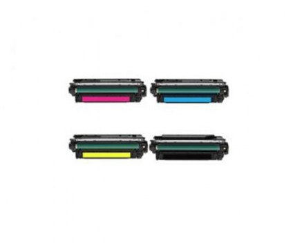 4 Compatible Toners, HP 646X / 646A Black + Color ~ 17.000 / 12.500 Pages