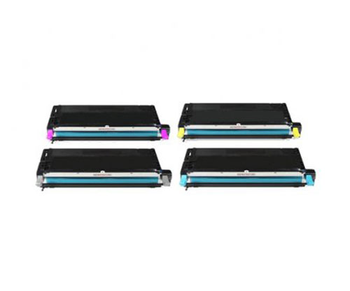 4 Compatible Toners, Lexmark X560H Black + Color ~ 10.000 Pages