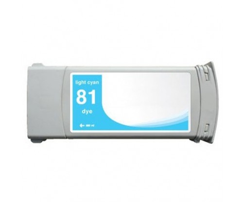 Compatible Ink Cartridge HP 81 Cyan bright 680ml ~ 1.000 Pages