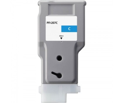 Compatible Ink Cartridge Canon PFI-207 C Cyan 300ml