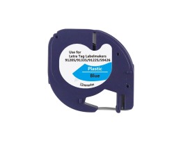 Compatible Tape DYMO S0721650 12m x 4m Black text on a blue background