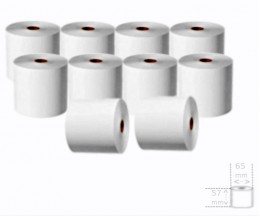 10 Thermal Paper Rolls 57x65x12mm