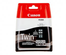 2 Original Ink Cartridges, Canon PGI-525 Black 19ml
