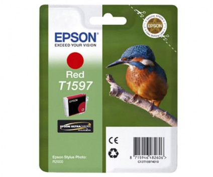 Original Ink Cartridge Epson T1597 Red 17ml