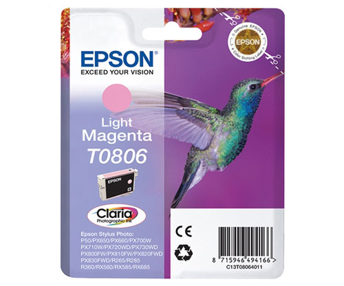 Original Ink Cartridge Epson T0806 Magenta bright 7.4ml