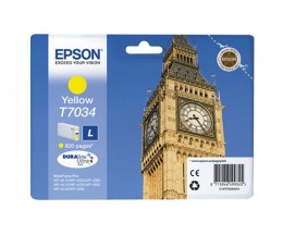 Original Ink Cartridge Epson T7034 Yellow 9.6ml ~ 800 Pages