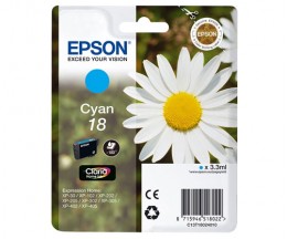Original Ink Cartridge Epson T1802 / 18 Cyan 3.3ml