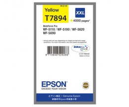 Original Ink Cartridge Epson T7894 XXL Yellow 34.2ml ~ 4.000 Pages