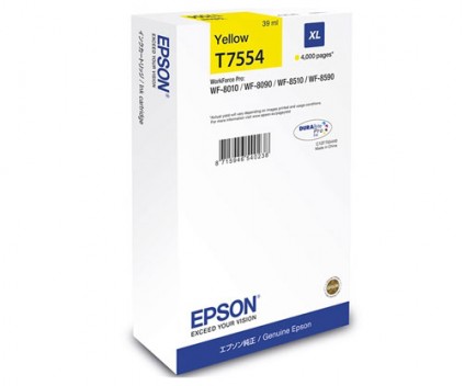 Original Ink Cartridge Epson T7554 Yellow 39ml ~ 4.000 Pages