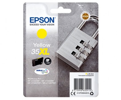 Original Ink Cartridge Epson T3594 / 35 XL Yellow 20.3ml ~ 1.900 pages