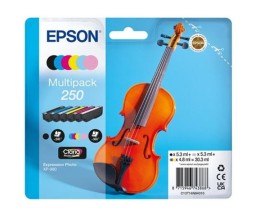 6 Original Ink Cartridges, Epson T16N8 / 250 Black 5.3ml + Color 4.8ml