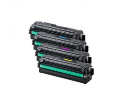 4 Compatible Toners, Samsung 505L Black + Color ~ 6.000 / 3.500 Pages