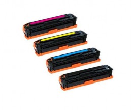 4 Compatible Toners, HP 201X Black + Color ~ 2.800 / 2.300 Pages