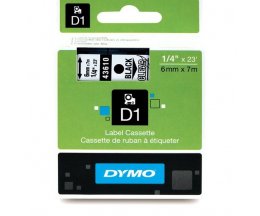 Original Tape DYMO 43610 Black / Transparent 6mm x 7m