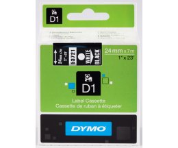 Original Tape DYMO 53721 White / Black 24mm x 7m