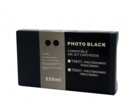 Compatible Ink Cartridge Epson T5631 Black Photo 220ml