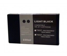 Compatible Ink Cartridge Epson T5637 Black Light 220ml