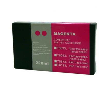 Compatible Ink Cartridge Epson T5633 Magenta 220ml