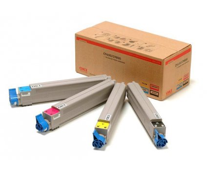 4 Original Toners, OKI 43112702 ~ 15.000 Pages