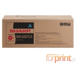 Original Toner Sharp MX62GTCA Cyan ~ 40.000 Pages