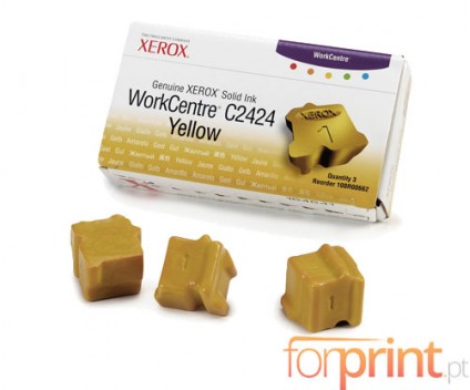 5 Compatible ColorSticks, Xerox 016204700 Yellow ~ 7.000 Pages